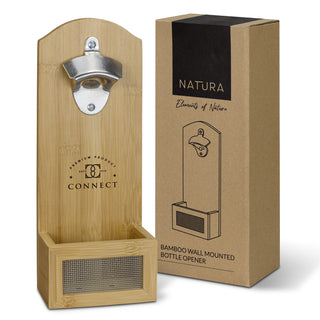 NATURA Bamboo Wall Mounted Bottle Opener (Natural)