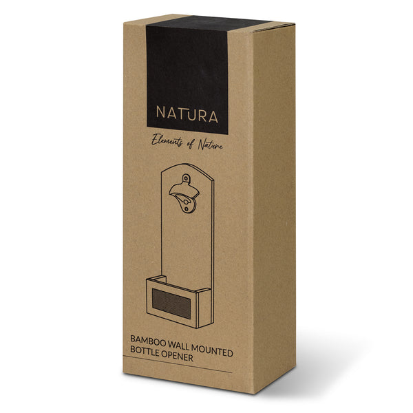 NATURA Bamboo Wall Mounted Bottle Opener (Natural)