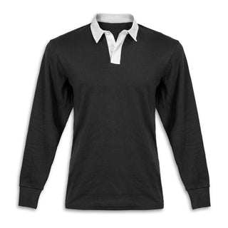 Printwear Rugby Unisex Jersey (Black)