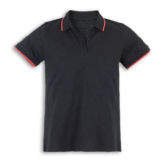 Printwear Williams Mens Polo (Black/Red)