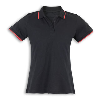 Printwear Williams Womens Polo (Black/Red)