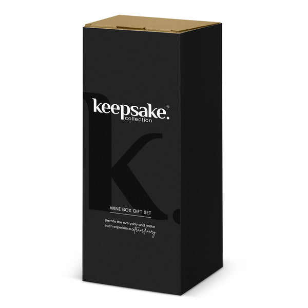 Keepsake Wine Box Gift Set (Natural)