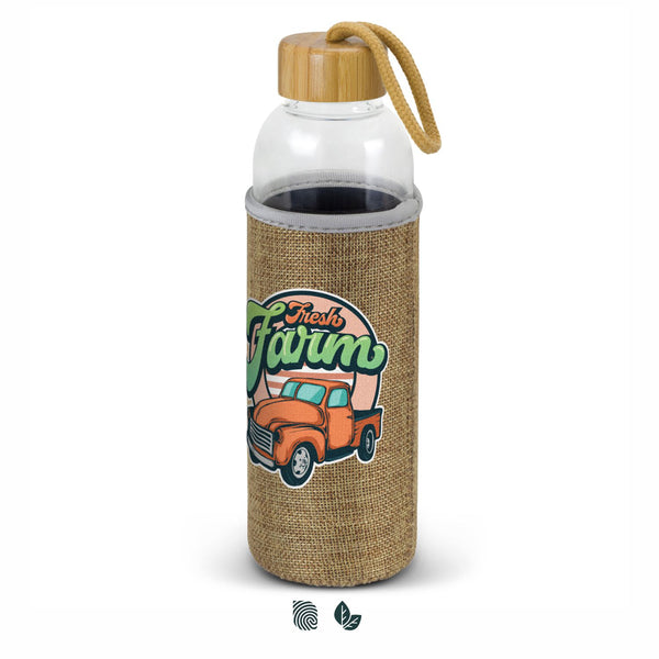 Eden Glass Bottle - Natural Sleeve (Black)