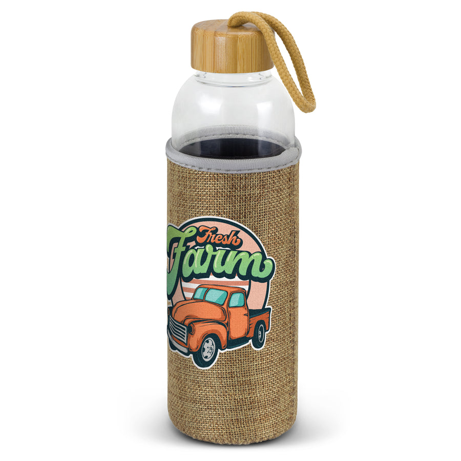 Eden Glass Bottle - Natural Sleeve (Black)