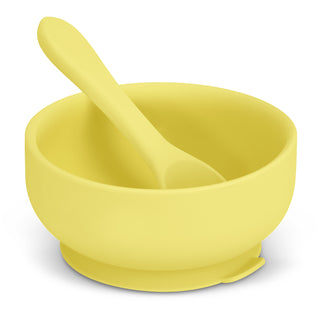 Basin Kids Suction Bowl Set (Ecru) — Yellow