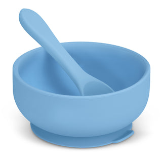 Basin Kids Suction Bowl Set (Yellow) — Pale Blue