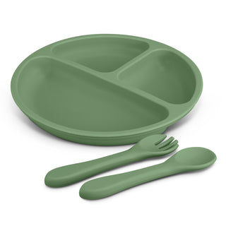 Agogo Kids Plate Set (Sage)