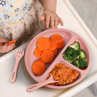 Basin Kids Plate Set (Sage) — Feature