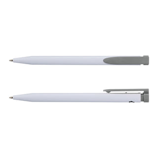 Agogo Recycled Plastic Pen (White/Grey)