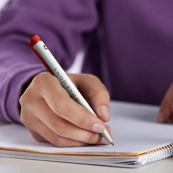 Sage Recycled Plastic Pen (White/Blue)