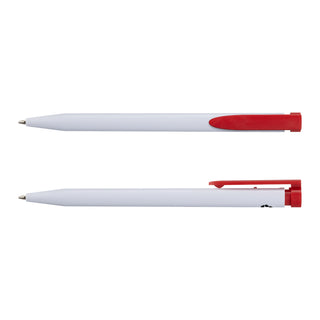 Agogo Recycled Plastic Pen (White/Red)