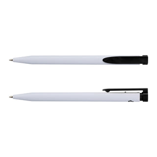 Agogo Recycled Plastic Pen (White/Black)