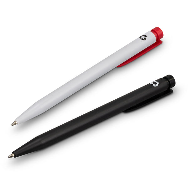 Sage Recycled Plastic Pen (White/Red)
