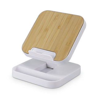 Agogo Flex Wireless Fast Charging Stand (Natural/White)