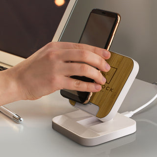 Agogo Flex Wireless Fast Charging Stand (Natural/White)