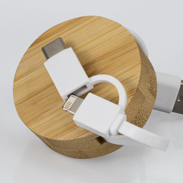 Pulse Retractable Charging Cable (Natural/White)
