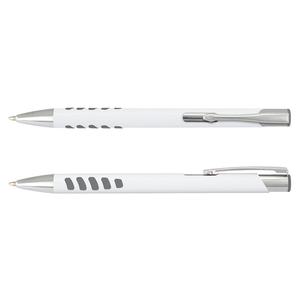 Onyx Grip Pen - White Barrel (White/Grey)
