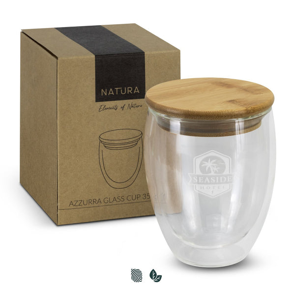 NATURA Azzurra Glass Cup - 350ml (Natural/Clear)