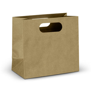 Loom Medium Die Cut Paper Bag Landscape (Natural) — Detail