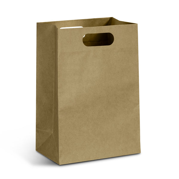 Kraft Large Die Cut Paper Bag Portrait (Natural)