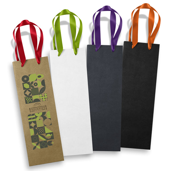 Cellar Ribbon Handle Paper Bag (Bright Green)