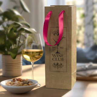 Cellar Ribbon Handle Paper Bag (Purple) — Feature