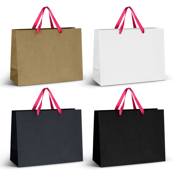 Boutique Extra Large Ribbon Handle Paper Bag (Pink)