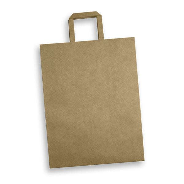 Canvas Extra Large Flat Handle Paper Bag Portrait (Natural)
