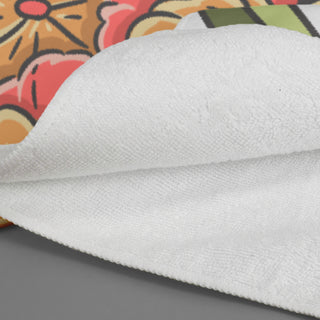 Shore XL Beach Towel - Full Colour (White) — Detail