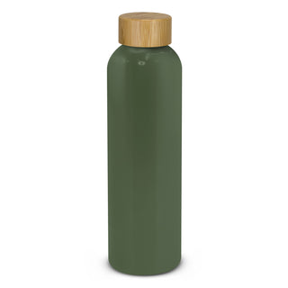 Agogo Eden Aluminium Bottle Bamboo Lid (Olive)