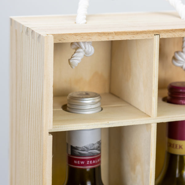 Flax Wine Gift Box - Double (Natural)
