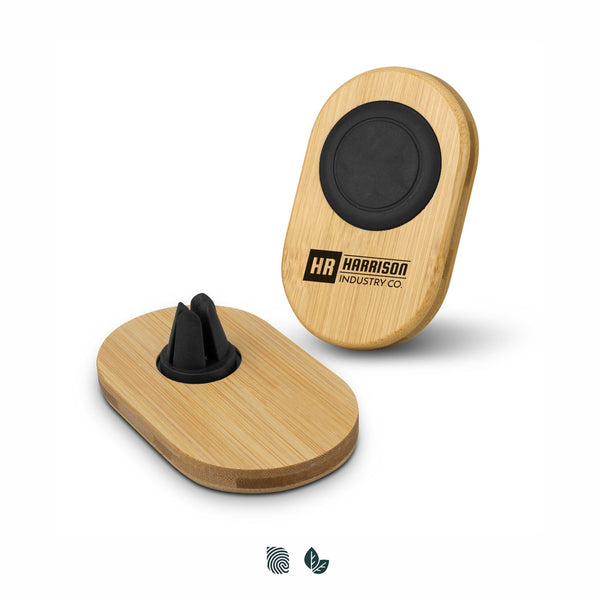 Vector Bamboo Car Phone Holder (Black/Natural)