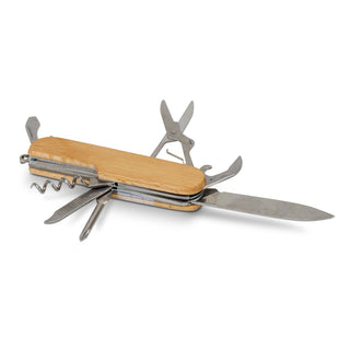 Flint Wooden Pocket Knife (Natural)