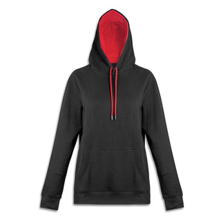 Printwear Studio Contrast Unisex Hoodie (Black/Red)