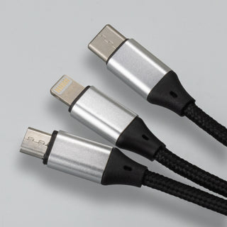 Pulse Braided Charging Cable (Black) — Detail