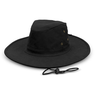 Printwear Austral Wide Brim Hat (Black)