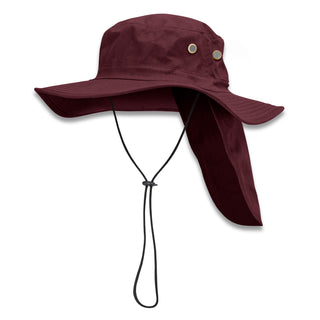 Printwear Legionnaire Wide Brim Hat (Burgundy)