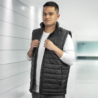 Printwear Frazer Mens Puffer Vest (Black)