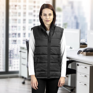 Printwear Milford Womens Puffer Vest (Black)