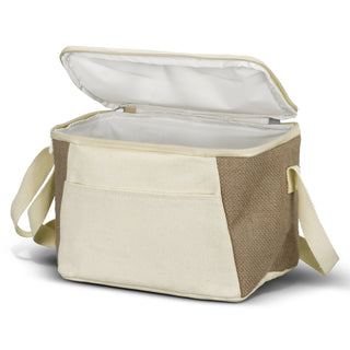 Jute Cooler Bag (Natural) — Front