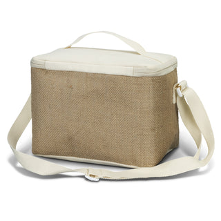 Jute Cooler Bag (Natural) — Back