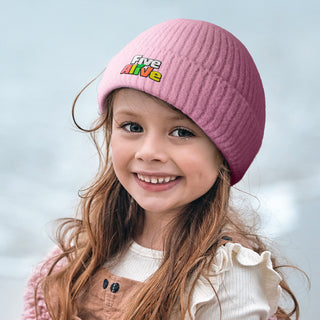 Printwear Avalanche Brushed Kids Beanie (Pink)