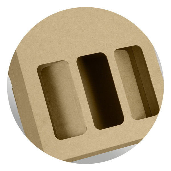 Crest Wine Carry Pack - Triple (Natural/White)
