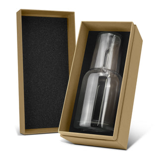 Keepsake Dusk Carafe and Tumbler Set (Clear/Smoke) — Packaging
