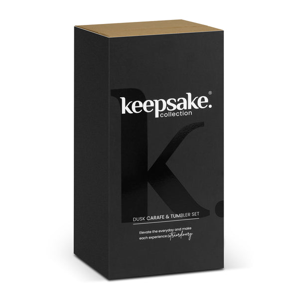 Keepsake Dusk Carafe and Tumbler Set (Clear/Smoke)