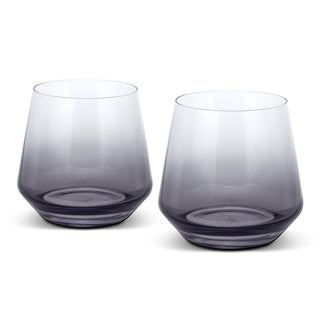 Keepsake Dusk Whiskey Glass Set of 2 (Clear/Smoke)