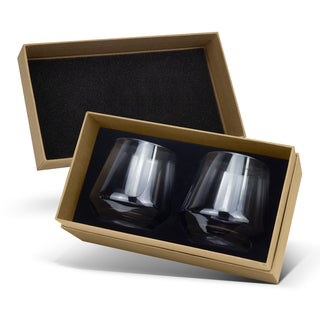Keepsake Dusk Whiskey Glass - Set of 2 (Clear/Smoke) — Packaging