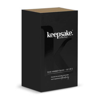 Keepsake Dusk Whiskey Glass - Set of 2 (Clear/Smoke) — Gift Box