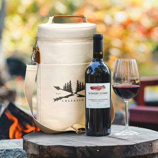 Crag Double Wine Cooler Bag (Natural) — Feature