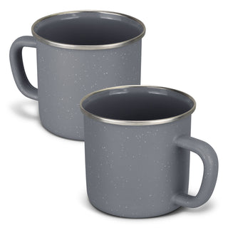 Agogo Bendigo Matte Enamel Mug (Grey)